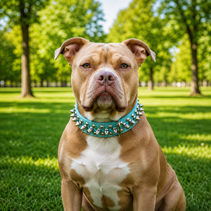Spiked Faux Dog Collar & Leash Set