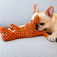 Indestructible Plush Dog Toy for Aggressive Chewers