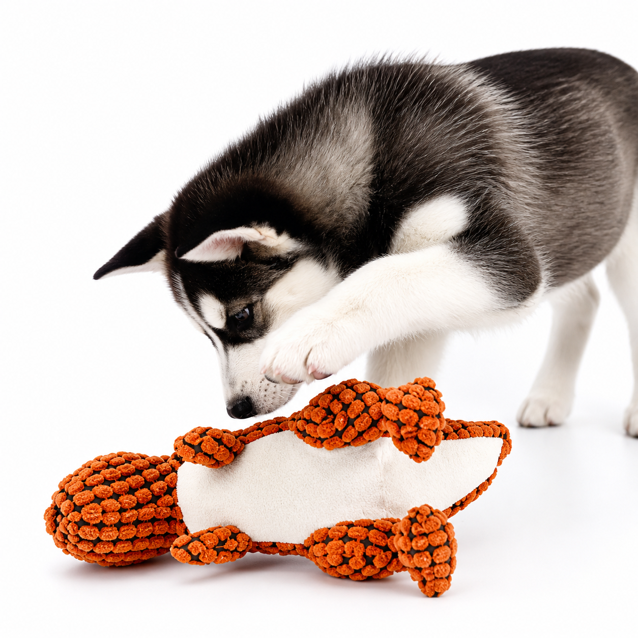 Indestructible Plush Dog Toy for Aggressive Chewers