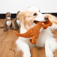 Indestructible Plush Dog Toy for Aggressive Chewers