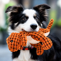 Indestructible Plush Dog Toy for Aggressive Chewers