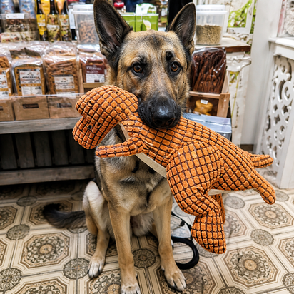 Indestructible Plush Dog Toy for Aggressive Chewers