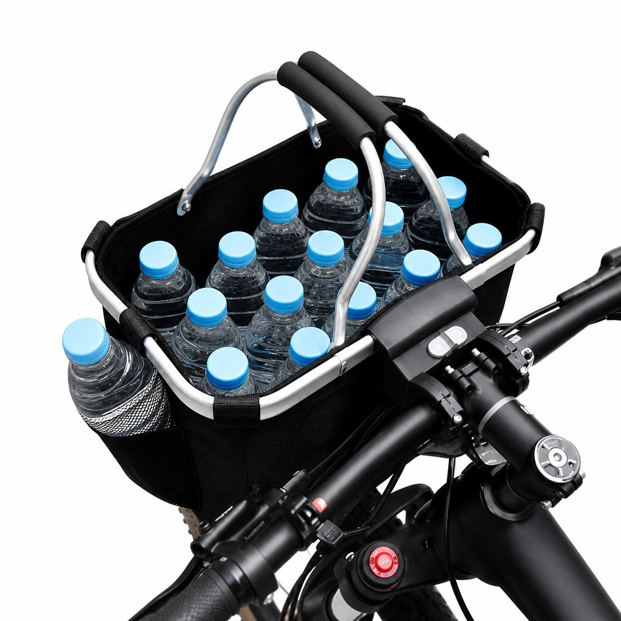 Foldable Dog Bike Basket Carrier for Small Cats and Dogs