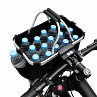 Foldable Dog Bike Basket Carrier for Small Cats and Dogs