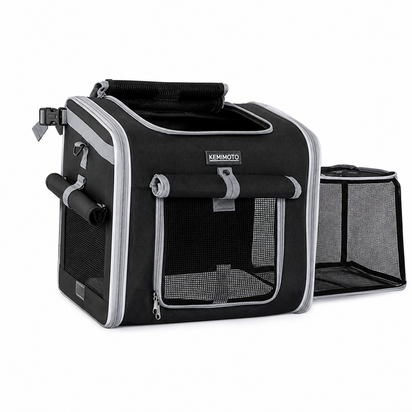 Expandable Dog Bike Basket Carrier for Small Pets