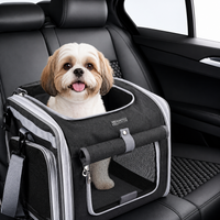 Expandable Dog Bike Basket Carrier for Small Pets