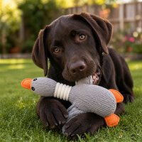 Durable Plush Goose Dog Toy