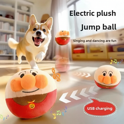 Interactive Electric Plush Dog Toy Ball