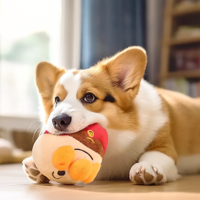 Interactive Automatic Plush Dog Toy Ball