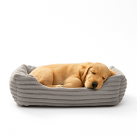 Calming Dog Bed Sofa – Anti Anxiety Plush Bolster Pet Bed