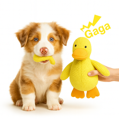 Calming Plush Duck Dog Toy