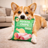 Dog Crisps Squeaky Chew Toy