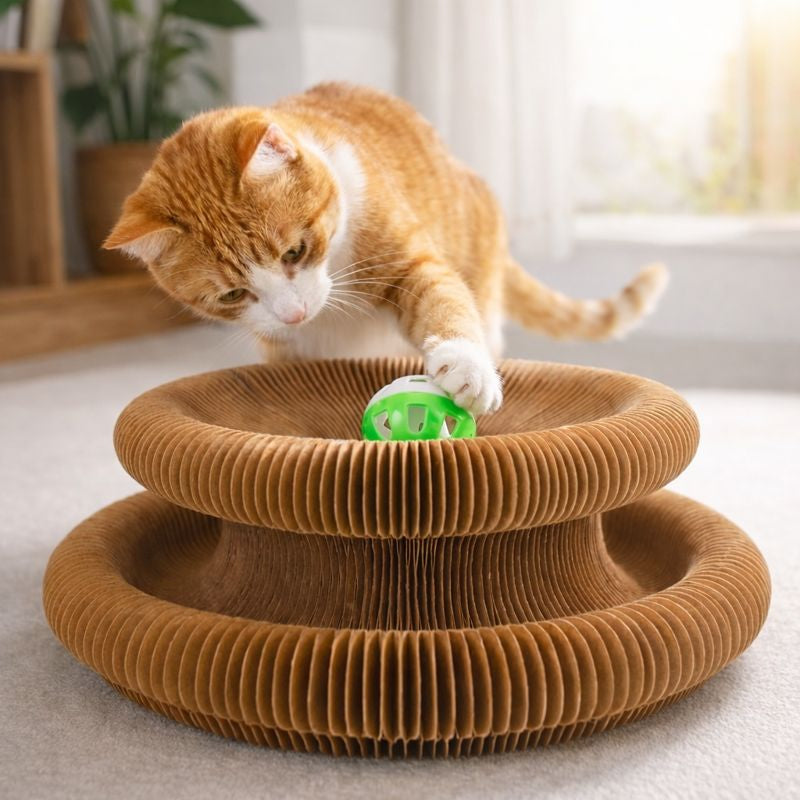 Cat Accordion Toy Ball