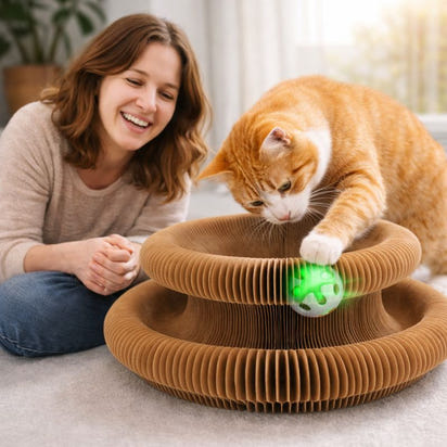 Cat Accordion Toy Ball