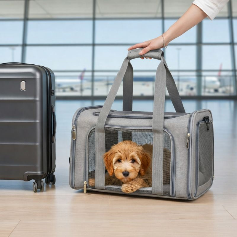Foldable Soft Dog & Cat Travel Bag - Airline Approved