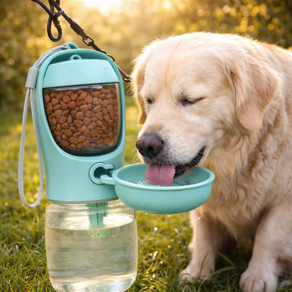 Portable Dog & Cat Water Bottle with Storage