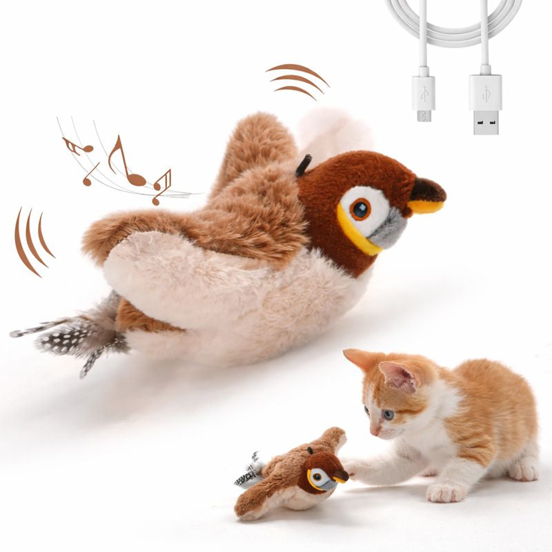 Cat & Dog Bird Chirping Flapping Toy