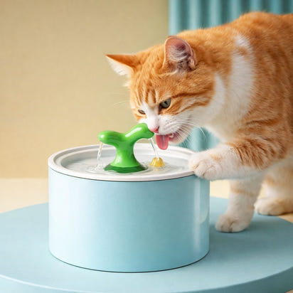 Automatic Ceramic Cat Water Fountain Dispenser