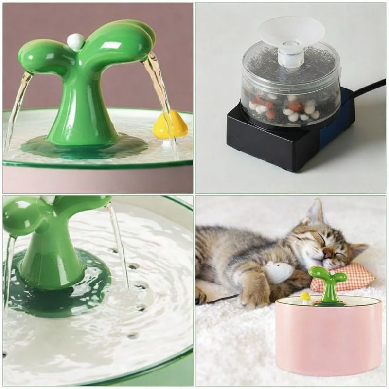 Automatic Ceramic Cat Water Fountain Dispenser