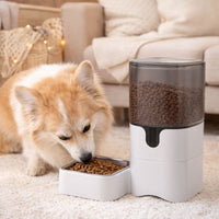 Smart Pet Food Dispenser - 10-Meal Programming & Anti-Clog