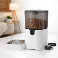 Smart Pet Food Dispenser - 10-Meal Programming & Anti-Clog