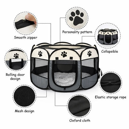 Portable Foldable Pet Tent Playpen
