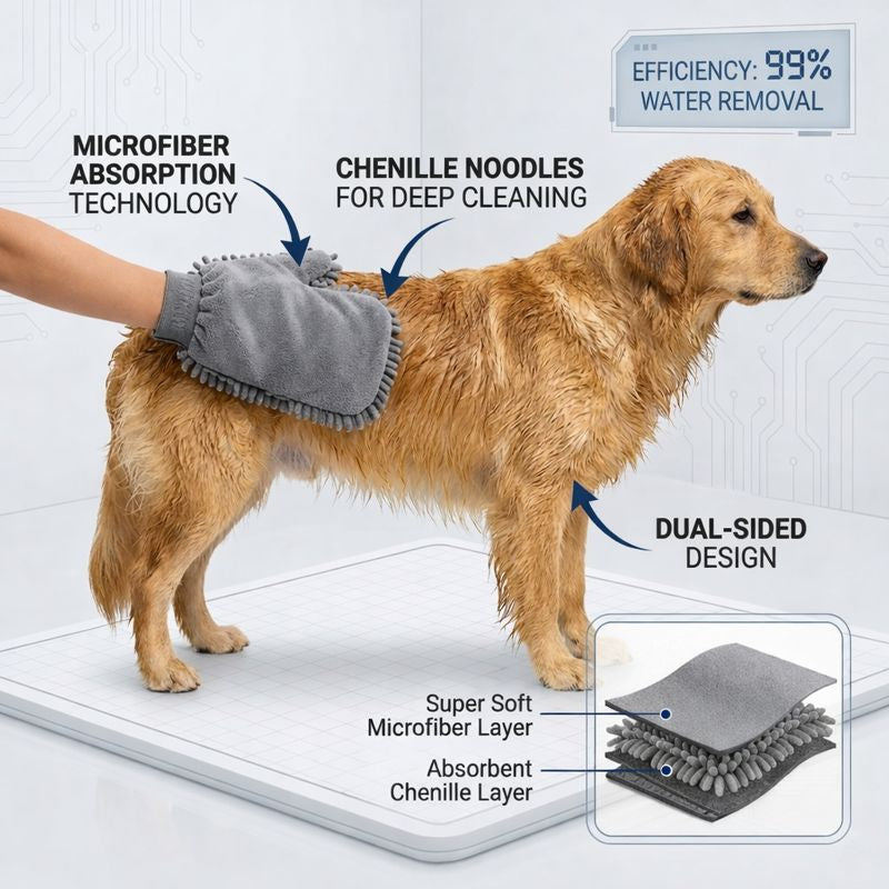 Super Absorbent Pet Bath Towel