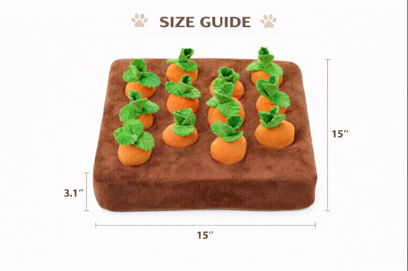 Anxiety Relief Dog Snuffle Mat Puzzle Toy — Size guide