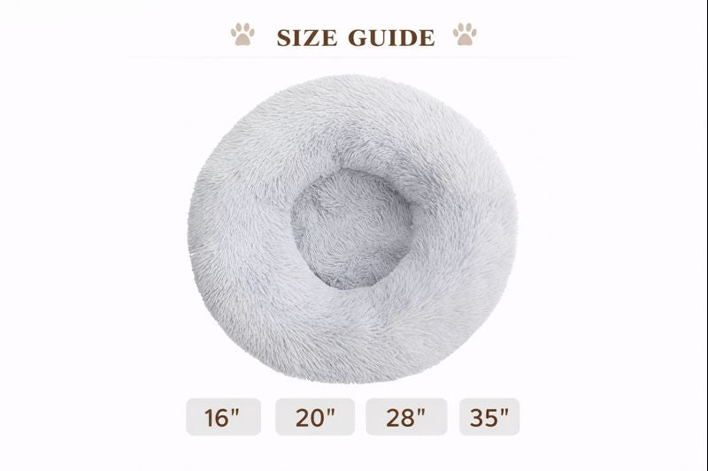 Anxiety Relief Calming Dog Bed — Size guide