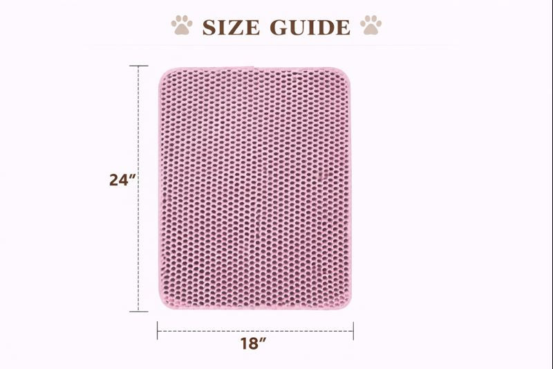 Cat Double Layer Waterproof Litter Mat — Size guide