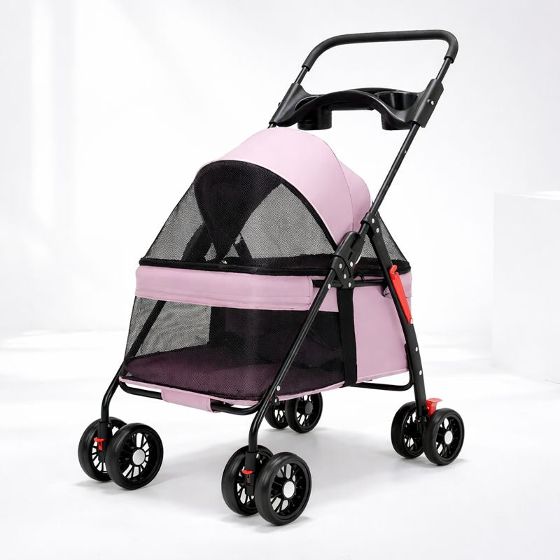 Foldable Lightweight Pet Stroller for Dogs & Cats