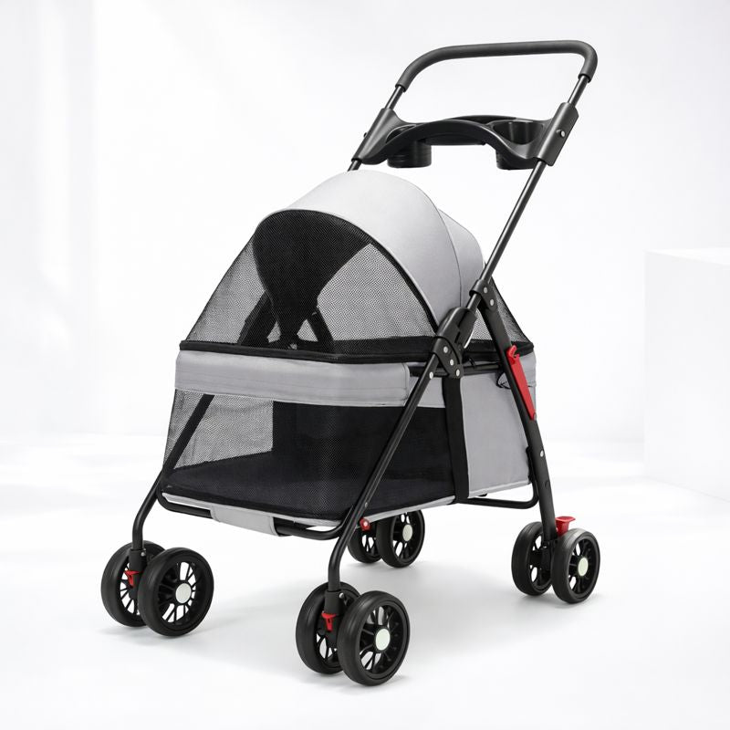 Foldable Lightweight Pet Stroller for Dogs & Cats