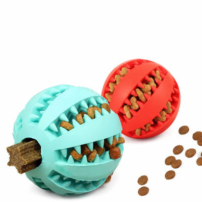 Dog Chewing Interactive Rubber Ball Toy