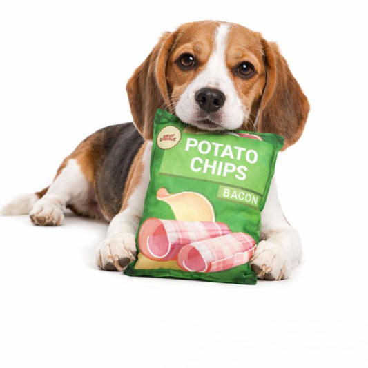 Dog Crisps Squeaky Chew Toy