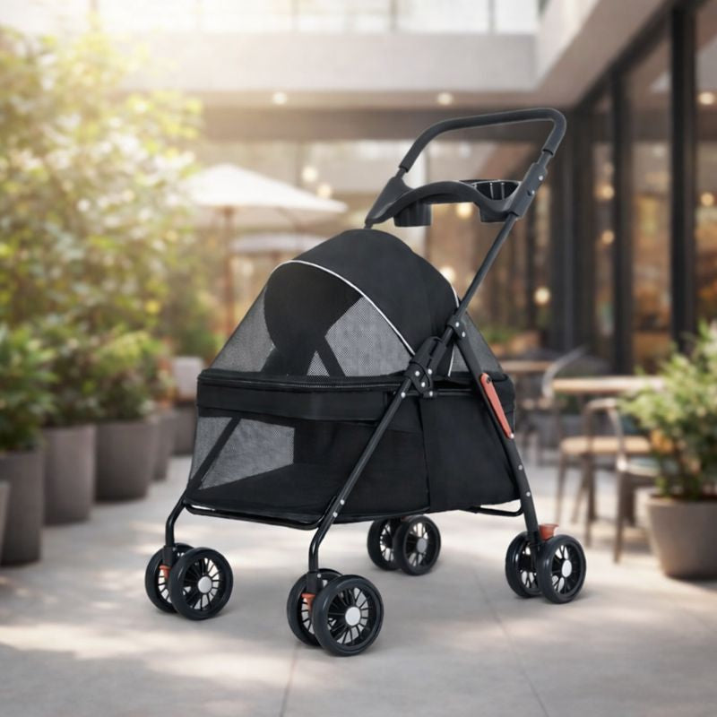Foldable Lightweight Pet Stroller for Dogs & Cats