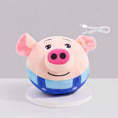 Interactive Automatic Plush Dog Toy Ball