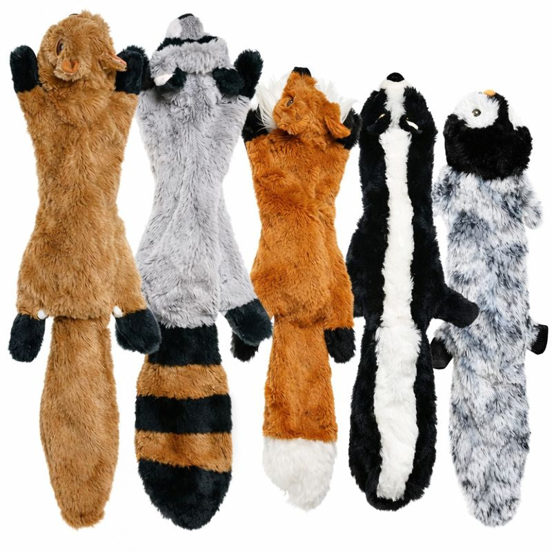 Plush Squeaky Dog Chew Crinkle Toy