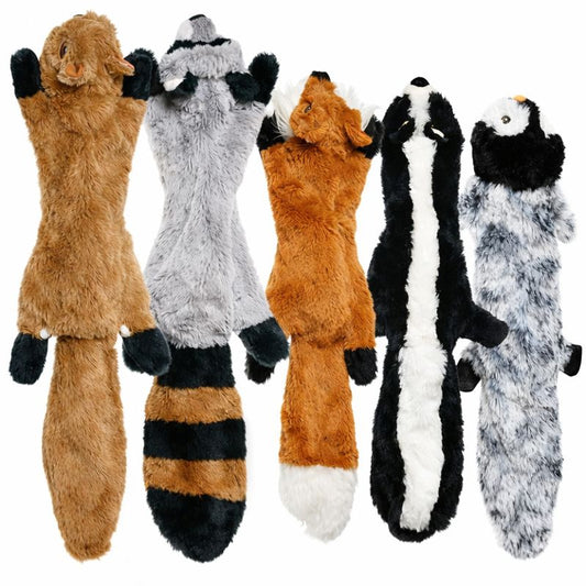 Plush Squeaky Dog Chew Crinkle Toy