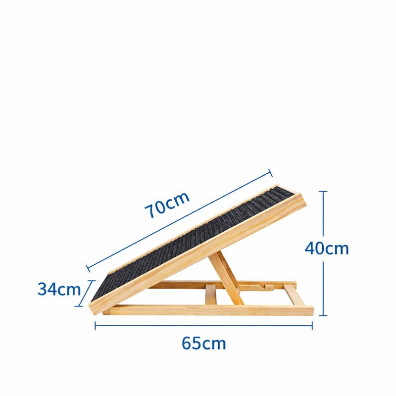 Adjustable Folding Dog & Cat Ramp — Size guide