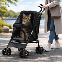 Foldable Lightweight Pet Stroller for Dogs & Cats