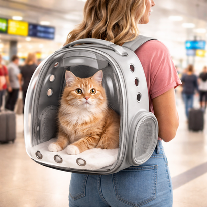 Breathable Cat Carrier Backpack – Airline Approved, Comfortable Travel Pet Carrier