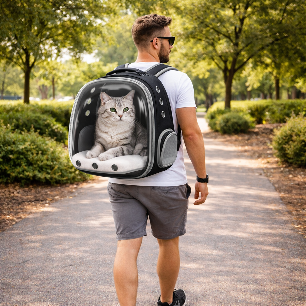 Breathable Cat Carrier Backpack – Airline Approved, Comfortable Travel Pet Carrier