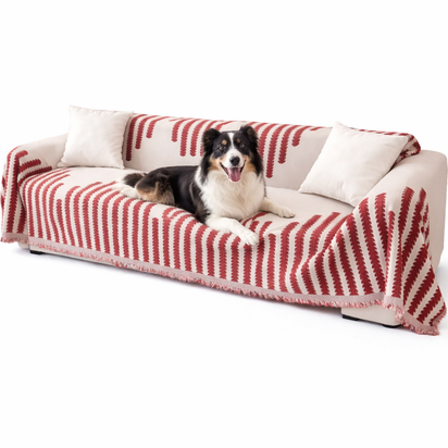 Chenille Sofa Cover Throw – Non-Slip Couch Cover Blanket, Washable All-Season Protector