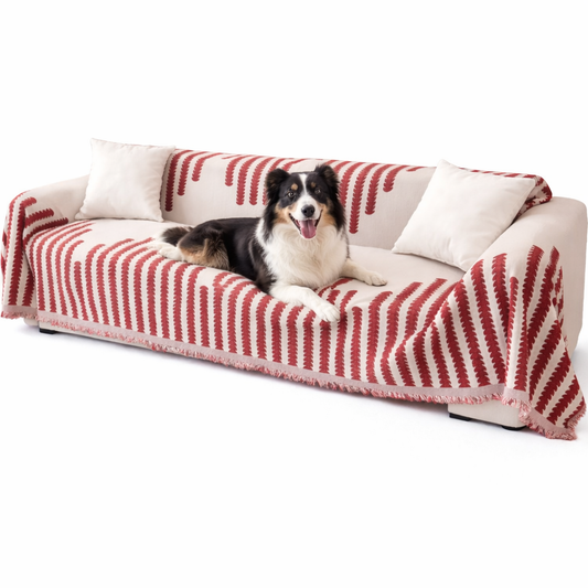 Chenille Sofa Cover Throw – Non-Slip Couch Cover Blanket, Washable All-Season Protector