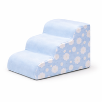 Orthopedic Dog Stairs -  Soft Non-Slip Pet Steps with Gentle Ramp