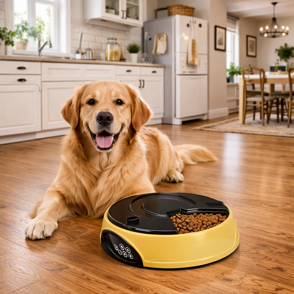 Automatic Cat & Dog Feeder - Timed Pet Food Dispenser with Portion Control