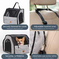 Foldable Pet Car Seat Carrier