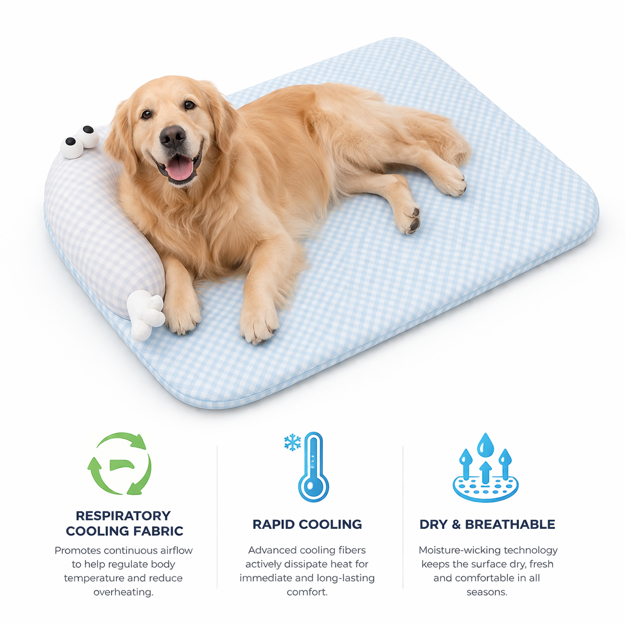 Luxury Silk Padded Cooling Mat for Dogs & Cats