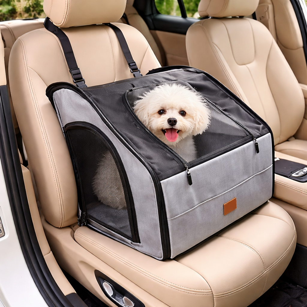 Foldable Pet Car Seat Carrier