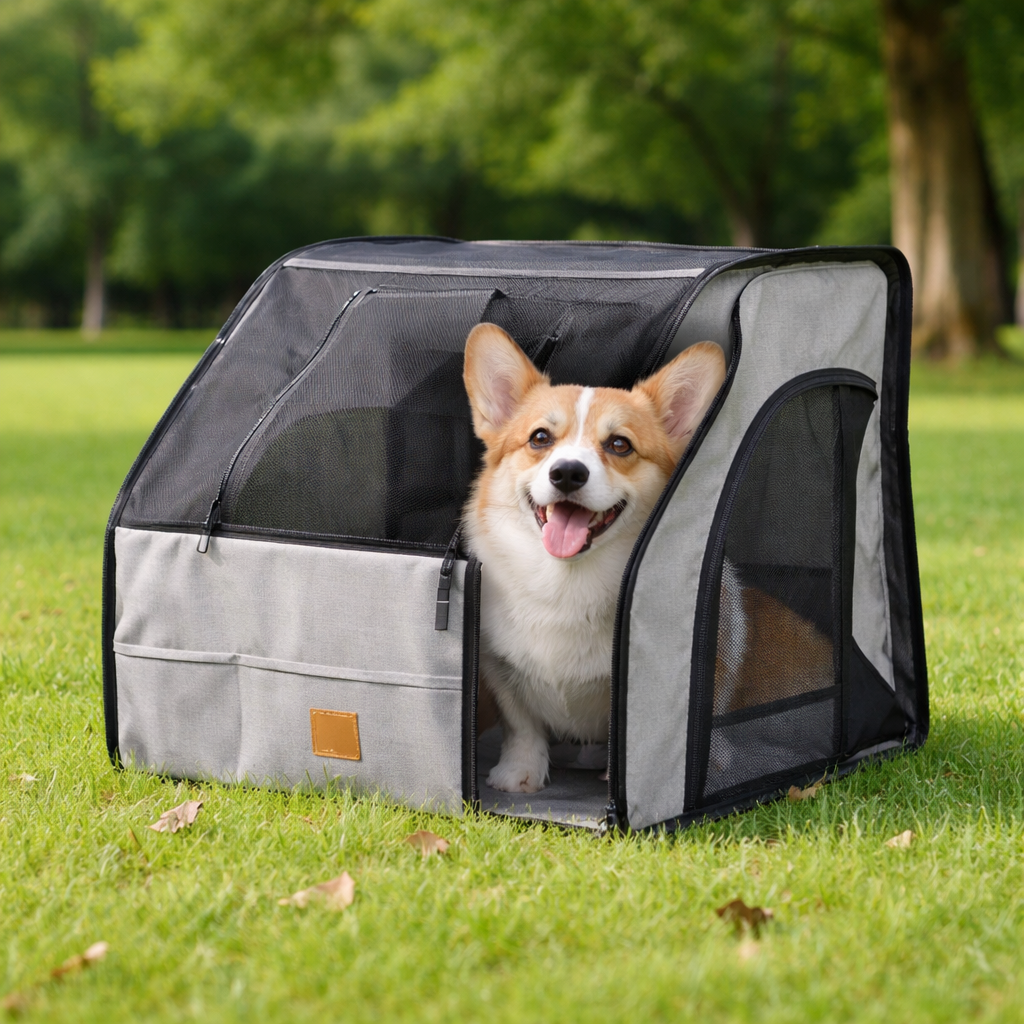 Foldable Pet Car Seat Carrier